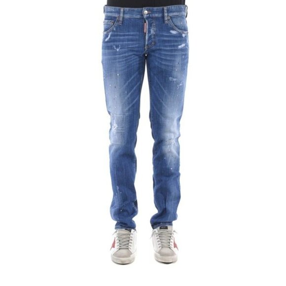 DSQUARED2 Mens Slim Jean Jeans IT44 W30 Blue Denim S71LB0594S30342470 NWT - Picture 5 of 16